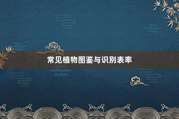 常见植物图鉴与识别表率